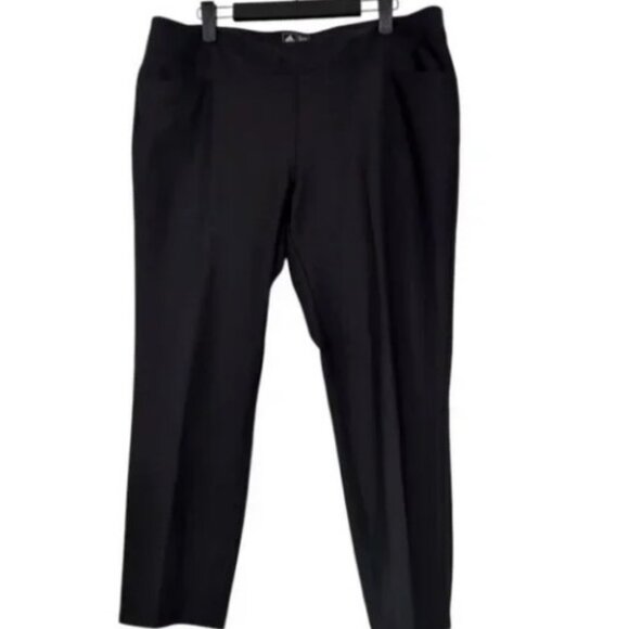 Adidas black slim ankle golf stretch pants size L - Picture 2 of 7